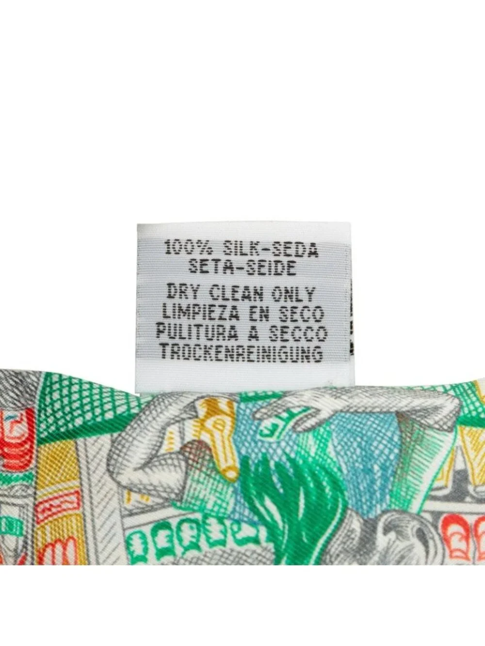 Hermes Twilly City of Light Scarf Gray Green Multicolor Silk